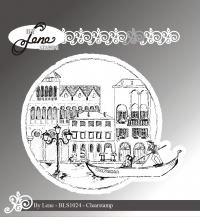 Billede: BY LENE STEMPEL “Venezia” BLS1024, 8,6x7,2cm, førpris kr. 40,00, nupris