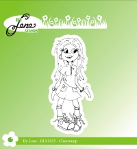 Billede: BY LENE STEMPEL “Girl-1” BLS1025, 3,2x7,6cm, førpris kr. 32,00, nupris