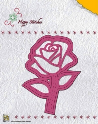 Billede: skabelon happy Stitching Dies HSD004 Rose, nellie snellen
