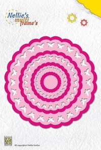 Billede: skæreskabelon Nellie Snellen Multiframe “Rosette Butterflies