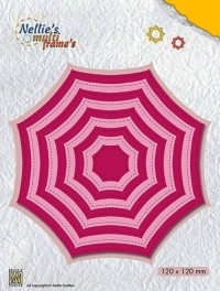 Billede: skæreskabelon oktagon, NELLIE SNELLEN MULTIFRAME “Octagon” MFD114, 120x120mm
