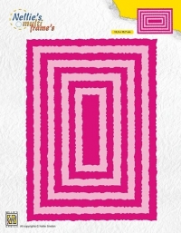 Billede: skæreskabelon NELLIE SNELLEN MULTIFRAME “Photo Frames – Rectangles” MFD122, 9 dies