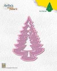 Billede: skæreskabelon juletræer, NELLIE SNELLEN MULTIFRAME “Christmas Tree-3