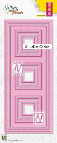 Billede: skæreskabelon slimcard (M65), NELLIE SNELLEN MULTIFRAME “Slim Lines - Squares