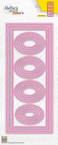 Billede: skæreskabelon slimcard, (M65), NELLIE SNELLEN MULTIFRAME “Slim Lines - Ovals