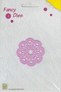 Billede: skære/prægeskabelon flower, FD007, fancy dies, nellie snellen