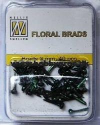 Billede: nellie snellens glitter brads, ca. 40 stk. black, gb001