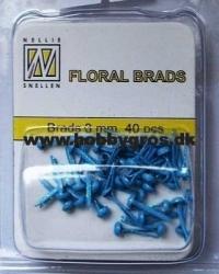 Billede: nellie snellens glitter brads, ca. 40 stk. blue, gb004