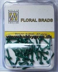 Billede: nellie snellens glitter brads, ca. 40 stk. bottle green, gb007
