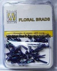 Billede: nellie snellens glitter brads, ca. 40 stk. purple, gb008