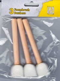 Billede: Foambrush 3 stk, skumgummepensel på pind