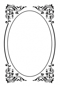 Billede: Nellie Snellen Embossingfolder EFE022, oval ramme, 110x160mm