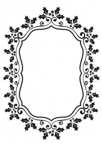 Billede: Nellie Snellen Embossingfolder EFE024, 106x150mm, kristtjørnkrans