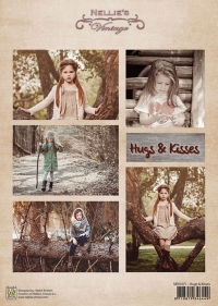 Billede: Nellie Snellen Vintage Ark “NEVI071, piger