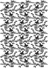 Billede: NELLIE SNELLEN EMBOSSINGFOLDER Bird Pattern, vinf006, førpris kr. 35,00, nupris