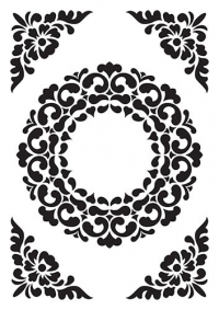 Billede: NELLIE SNELLEN EMBOSSINGFOLDER “Ornament Frame, vinf007, førpris, kr. 35,00, nupris