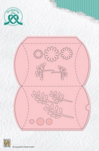 Billede: skæreskabelon WRAPPING DIES GIFT BOX “Pillow Box XL