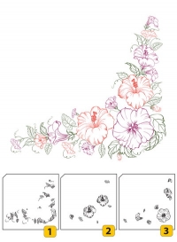 Billede: Nellie Snellen Stempel “Layered Stamps - Flower Corner-1, førpris kr. 80,00, nupris