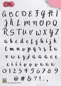 Billede: NELLIE SNELLEN STEMPEL “Alphabet – Lena” ALCS001, førpris kr. 66,- nupris