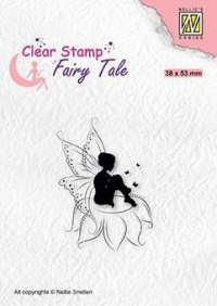 Billede: NS Clearstamp “Elf sitting on flower