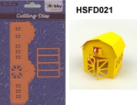 Billede: skære/prægeskabelon saml selv lade, NS HOBBY SOLUTION DIES “HSFD021”, 158x96mm, førpris kr. 84,-, nupris