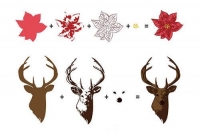 Billede: Nellie Snellen 3D Clearstamps “Reindeer” HS3DS005, 105x155mm, førpris kr. 24,- nupris