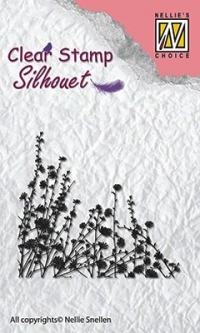 Billede: NELLIE SNELLEN SILHOUETTE CLEARSTAMP spring flowers, SIL021, 49x44mm, førpris kr. 24,- nupris