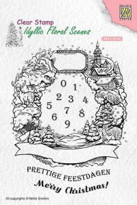 Billede: Nellie Snellen Clearstamps “Christmas Wreath