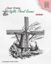 Billede: NS Clearstamp “Wind Mill
