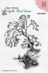 Billede: NS Clearstamp “Tree on waterside