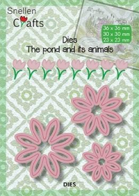 Billede: skæreskabelon 3 blomster, NS / Snellen Crafts Dies 
