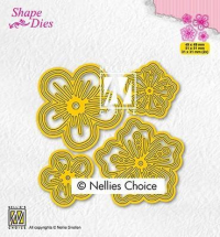 Billede: skæreskabelon 4 blomster, NS SHAPE DIES 