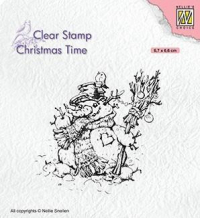 Billede: stempel snemand, NS Clearstamp