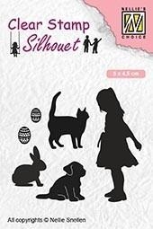Billede: NS CLEARSTAMP “Animal Lover″ SIL050, 50x45mm, førpris kr. 22,- nupris   
