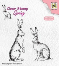 Billede: NS CLEARSTAMP “Two hares