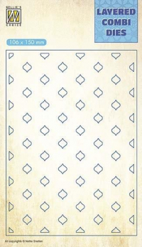 Billede: skæreskabelon NS Layered Combi Dies “Eastern Oval - C” LCDE003, 106x150mm