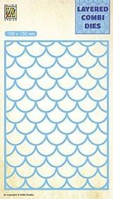 Billede: skæreskabelon NS Layered Combi Dies “Waves - A” LCDW001, 106x150mm, passer sammen med p237762 og p237763