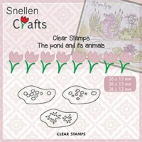 Billede: stempel 3 gange luftbobler til andedammen, NS CLEARSTAMP “Air Bubbles
