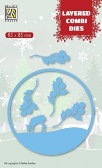 Billede: skæreskabelon NS Layered Combi Dies “Christmas Deer - B