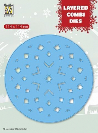 Billede: skæreskabelon NS Layered Combi Dies “Round - Star - C