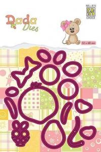 Billede: skæreskabelon en lille mus, NS DADA ANIMALS DIES “Mouse” DDD020, 53x58mm, førpris kr. 58,- nupris