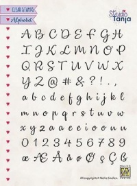Billede: Nellie Snellen Clearstamp Alphabet ALCS003, A6, med Æ, Ø og Å, førpris kr. 46,- nupris