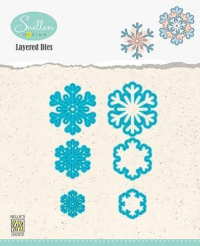 Billede: skæreskabelon snefnug, NS Layered Dies “Snowflakes