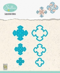 Billede: skæreskabelon snefnug, NS Layered Dies “Snowflakes