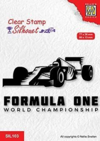 Billede: stempel formel 1 racer, Nellie Snellen Clearstamp