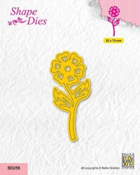 Billede: skæreskabelon haveblomst, NS Shape dies 