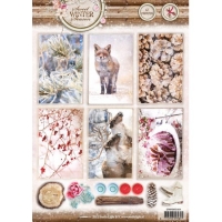 Billede: Studiolight Udstanset Ark dyr og planter i vintervejr Sweet WINTER Season, STAPSB1354, førpris kr. 10,- nupris