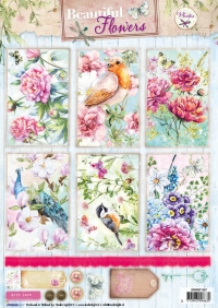 Billede: STUDIOLIGHT UDSTANSET ARK Beautiful Flowers, STAPBF1367, førpris kr. 10,- nupris