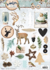 Billede: 1 STUDIO LIGHT UDSTANSET ARK, Winter Feelings599, førpris kr. 12,- nupris