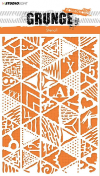 Billede: Studio Light Mask Stencil A5 MASKSL14, collection grunge